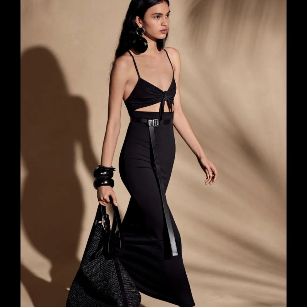 Michael Kors Collection Women's Black Triangle top & Bottom 2 Piece Biki… - Picture 10 of 11
